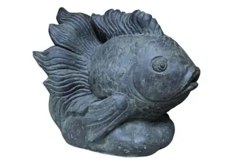 Product image of the product “Fish as water feature, model fighting fish, approx. 65cm long, cast stone ”